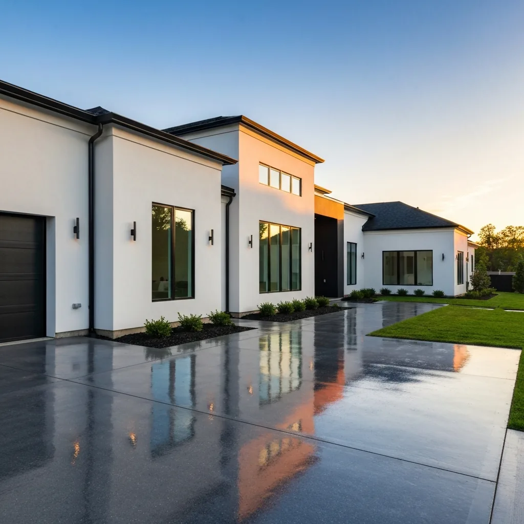Luxury Las Vegas home with clean, streak-free exterior windows and a bright facade