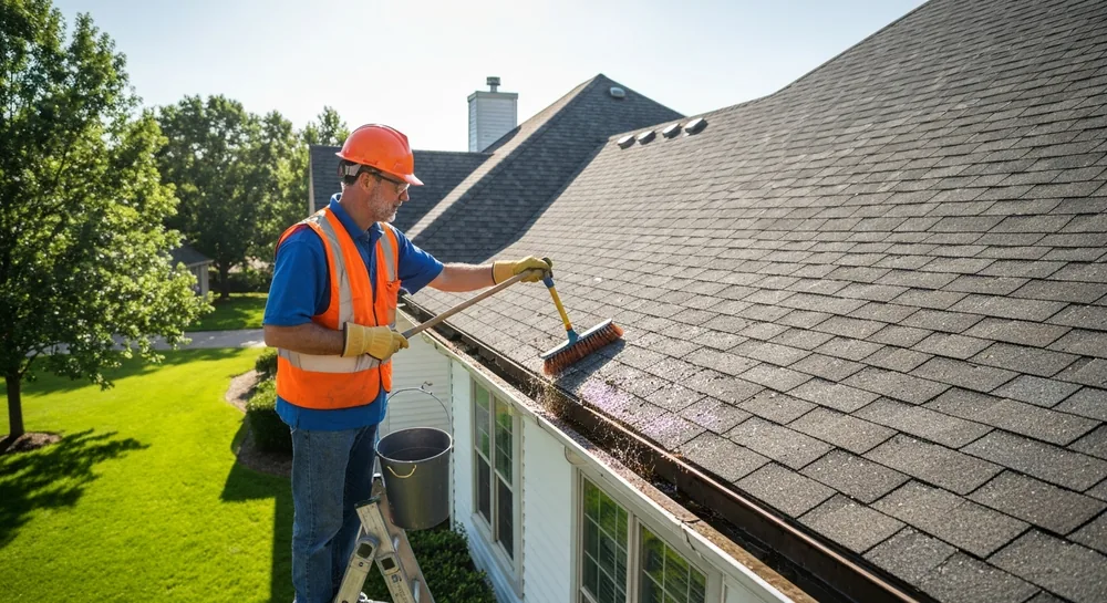Roof & Gutter Cleaning in Las Vegas by Time to Shine